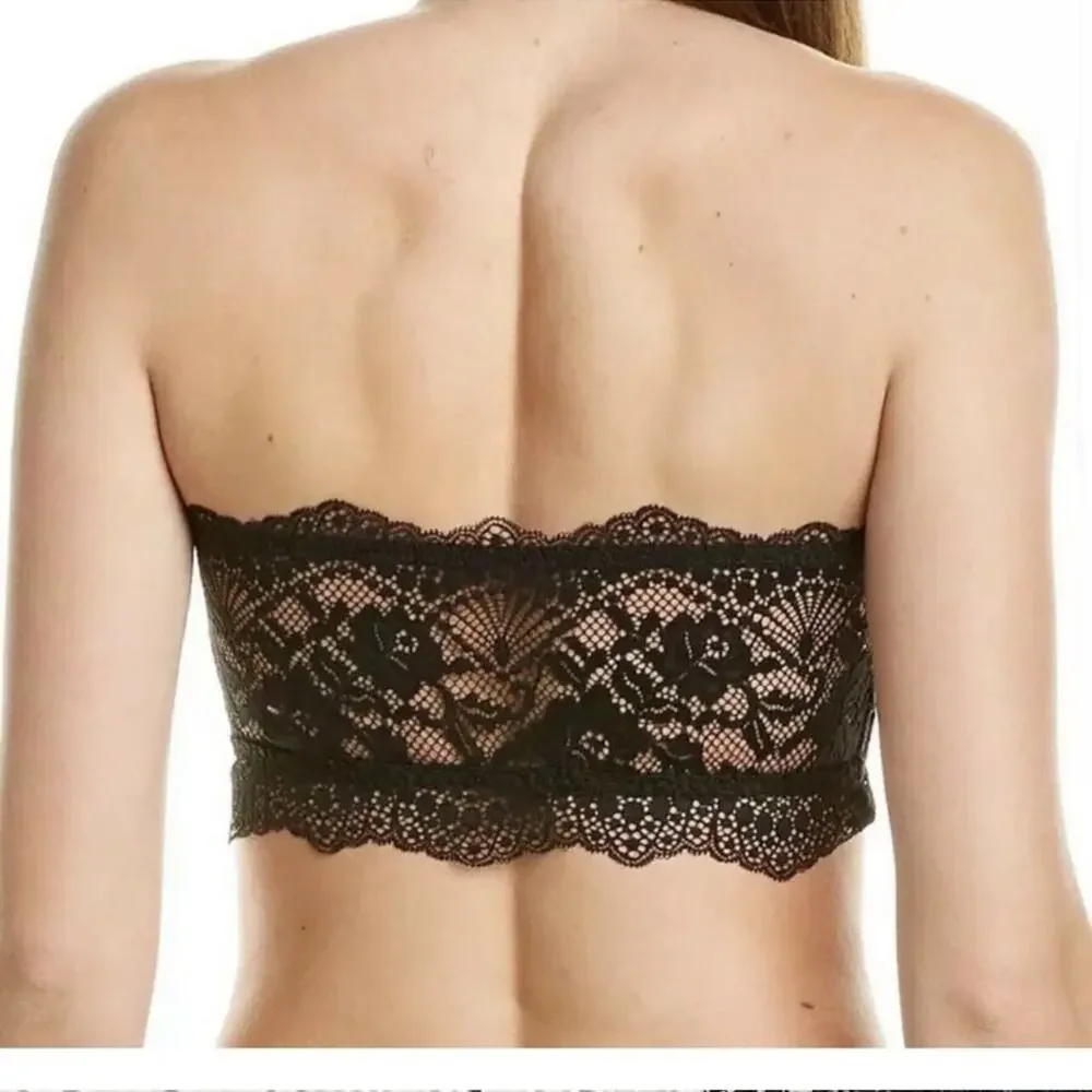 Free People Intimately Small Bandeau Lacey Looks Floral Bundle of 3